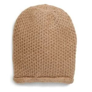 Free People Women's Headwear Dreamland Knit Beanie Hats Round Brown One Size NWT